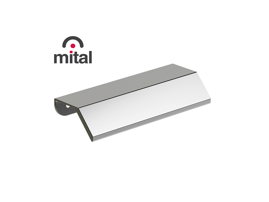 Maniglietta Mobile per Bordo Anta 3601 Interasse 96 mm.120x22x44h varie finiture | Mital - immagine 4
